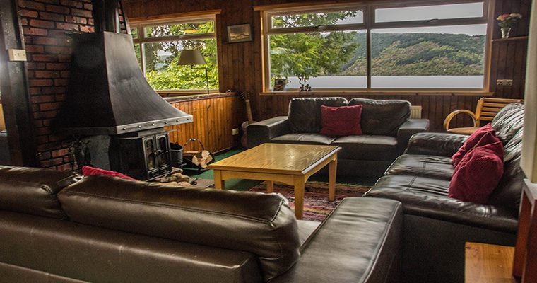 Lochside Hostel Fireplace