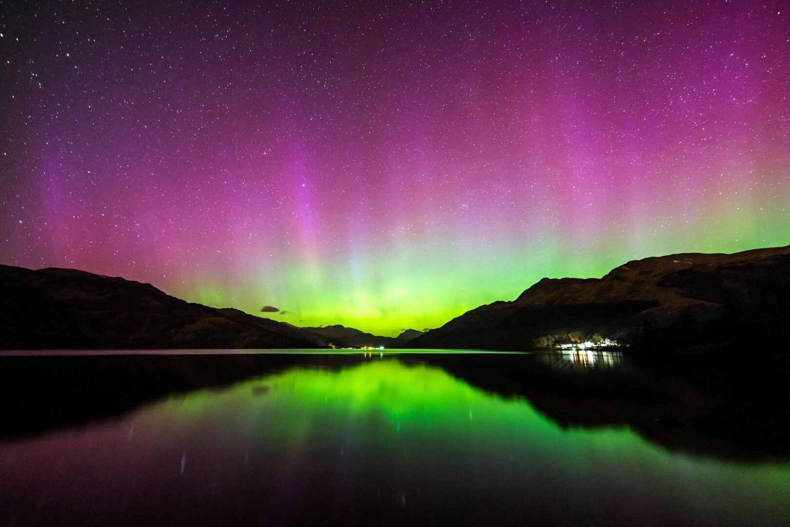 Northern Lights On Loch Lomond