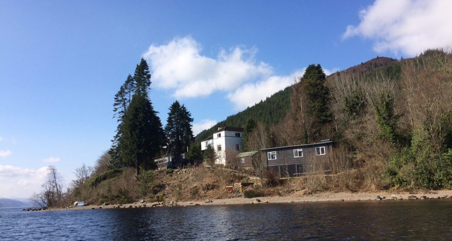 Lochside Hostel from Loch Ness