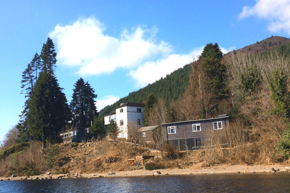 Lochside Hostel from Loch Ness