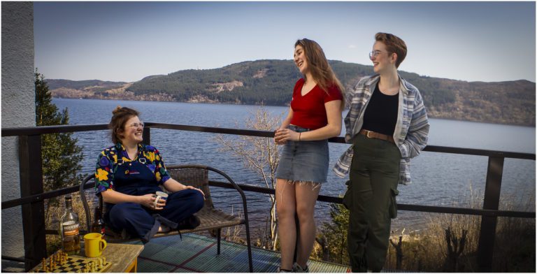 Veranda of Lochside Hostel