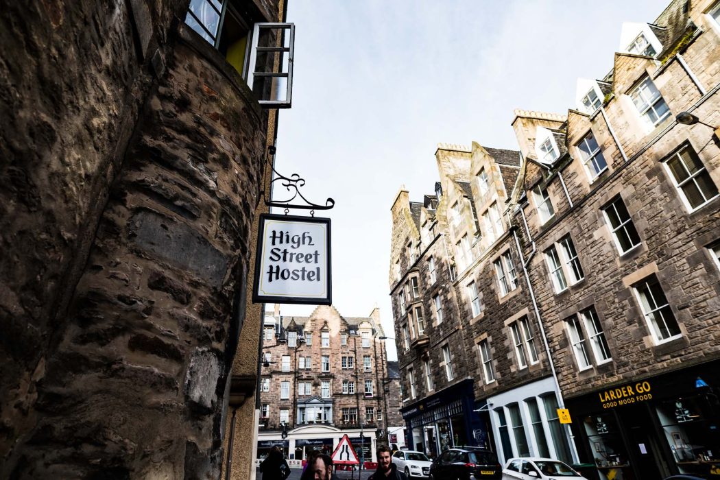 High Street Hostel Sign