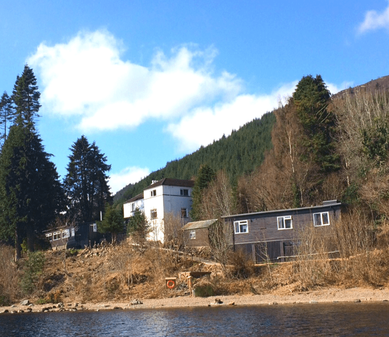 Lochside Hostel from Loch Ness